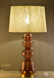 Amber color Ilke Table Lamp by Sahil & Sarthak